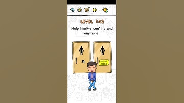 Brain challenge puzzle level 142 Help him! He can