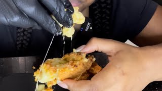 Mac & Cheese stuffed shrimp. MUST TRY!