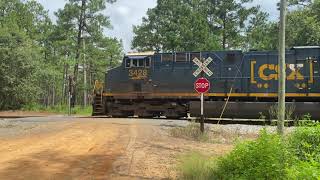 Chasing CSX Train Departing Thomasville GA Depot - Cairo GA