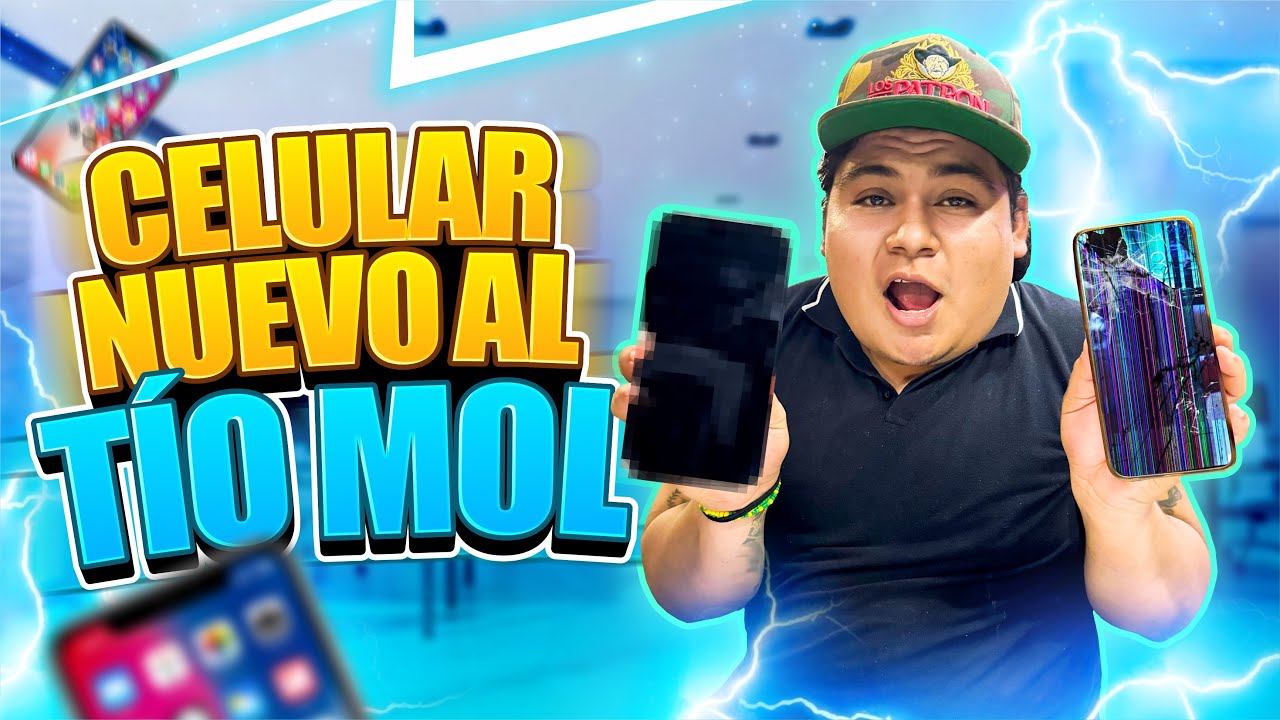 CELULAR NUEVO PARA EL TIO MOL 🎁😍 - YouTube