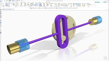 Scotch Yoke Mechanism - Design & Motion Animation in Solid Edge