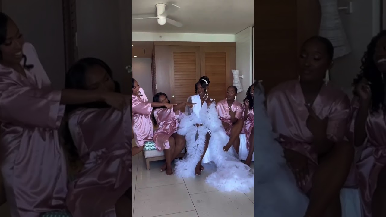 Jamielle Say I do to forever in Demilamarie Robe 
