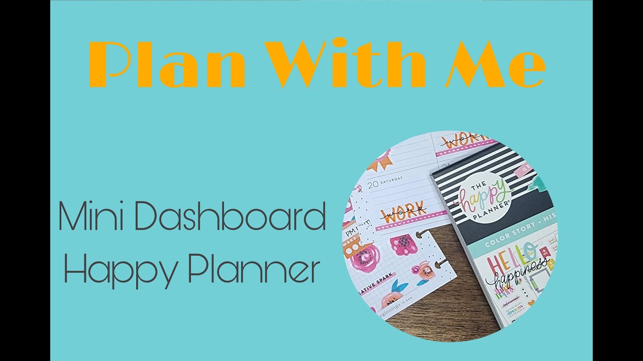 Plan With Me - Mini Dashboard Happy Planner - YouTube