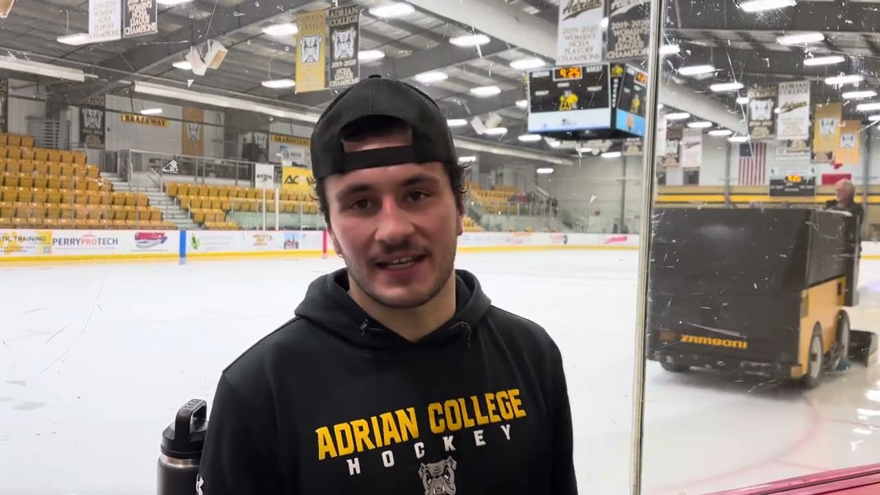 Adrian College NCAA Men’s Hockey - Post Game Interview with Jake Suede (12/6/24)