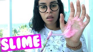 SLIME ? EN LA MANO CHALLENGE ✋ | Haciendo SLIME con una MANO SIN RECIPIENTE