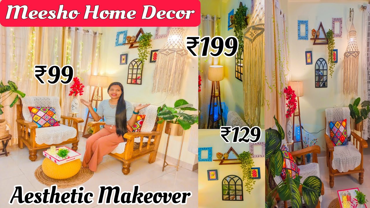 Meesho Home Decor Aesthetic Makeover in Budget / Cozy Decor 