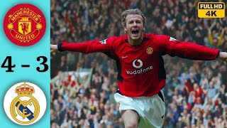 Man Utd 4-3 Real Madrid -2003 HD •Ronaldo hattrick. •Beckham masterclass.