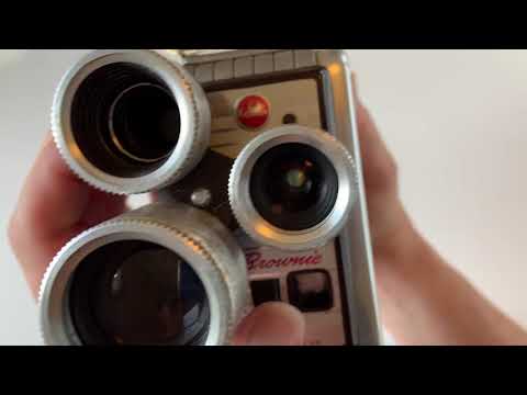 Old Kodak Brownie Movie Camera 8mm #ASMR