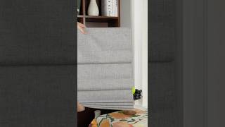 Meet your new favorite window treatment – our Gray Blackout Roman Shade.#homedecor #home #blind
