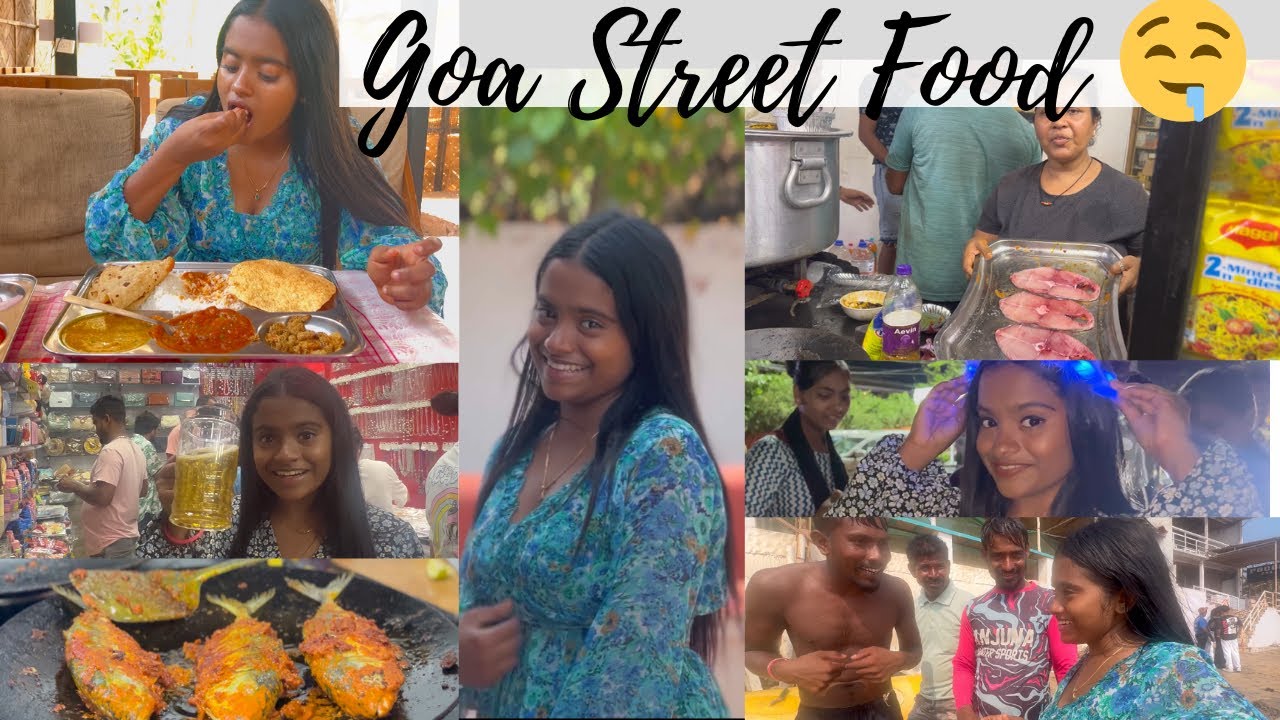 Goa Street Food🤤Rakshita Tulu Talks #rakshita #tulu #goa #goabeach #nightlife #mangalore #karnataka