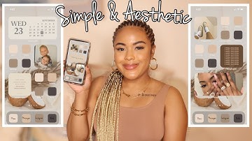 HOW TO CUSTOMIZE HOME SCREEN WITH IOS14 (SIMPLE & AESTHETIC) | SHALYNN *NUDE AESTHETIC*