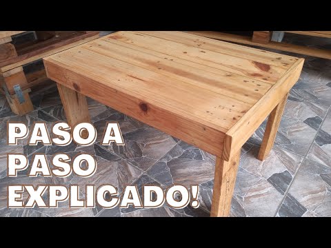 Como hacer una MESA DE CENTRO con PALETS hqdefault