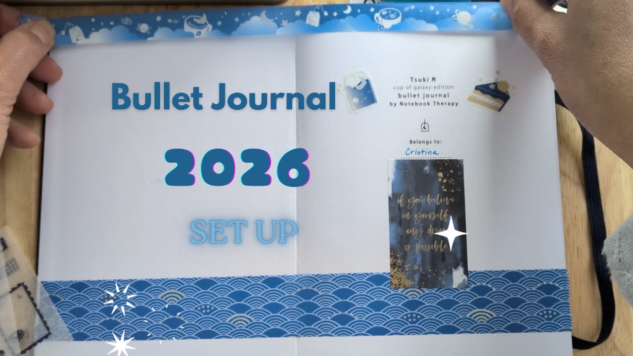 Bullet Journal 2026 Cup of Galaxy Set Up