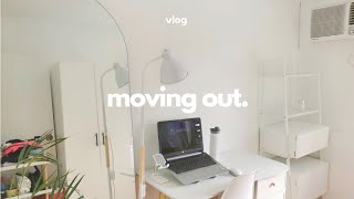 vlog • moving out, pack with me 🏡✨