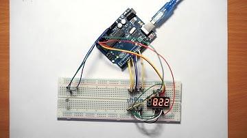 Arduino - демонстрация отображения датчика освещенности на 4-разрядном 7-сегментном LED-дисплее