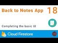 Firestore | UI for adding and listing notes