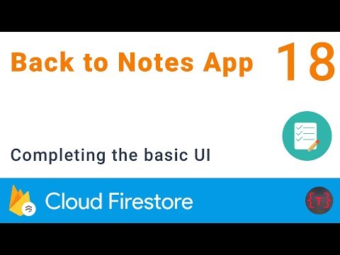 Firestore | UI for adding and listing notes