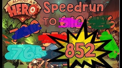 Almost A Hero - Insane Speedrun to 852 | Ring Strat