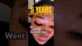 “5 years later,I finally got a sew-in #hairsalon #hairtransformation #hairinspo #naturalhair#shorts