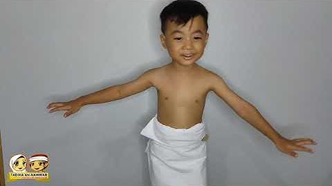 Tutorial Cara Pakai Kain Ihram Anak