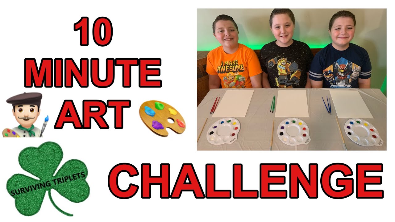 10 MINUTE ART CHALLENGE - YouTube