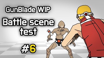 [GunBlade] Battle scene test / key animation WIP 06 / 3ds max toon render