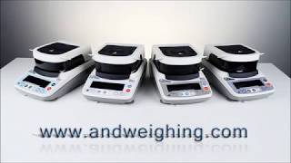 MS/MX/MF/ML Moisture Analyzers | Balances | Weighing | Products | A&D