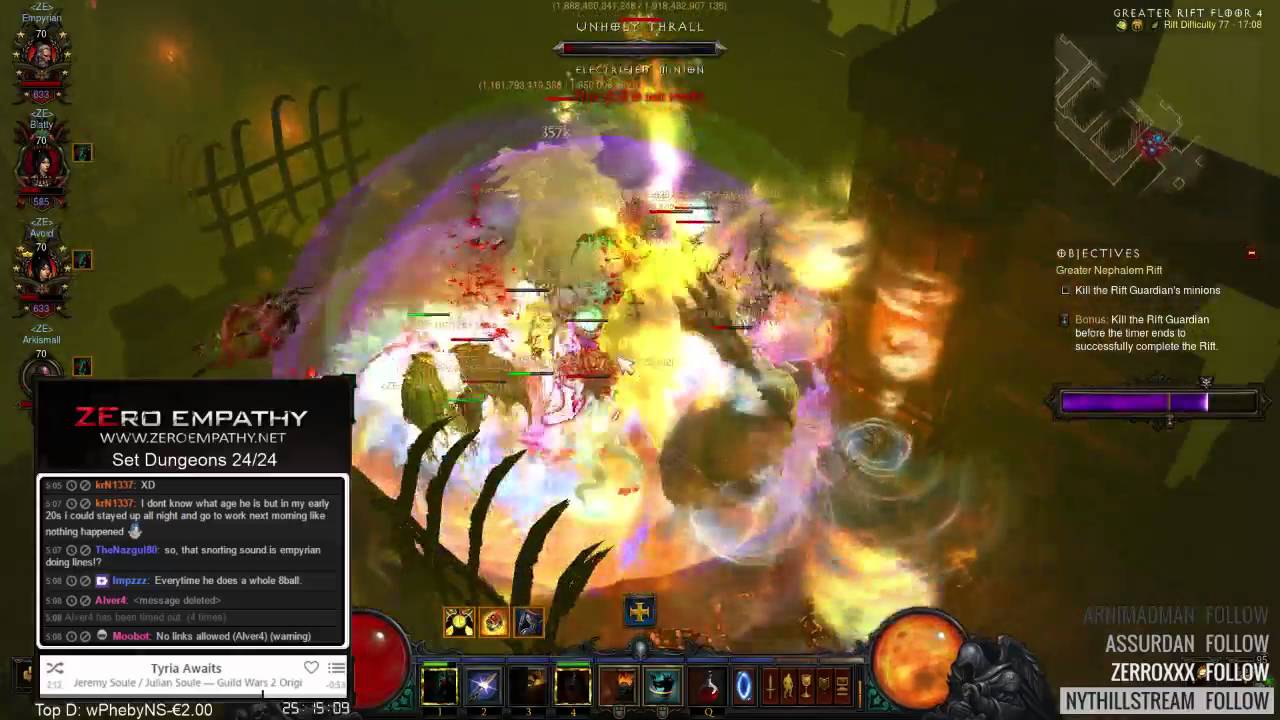 [Diablo 3] Season 5 GRift 77 4man rank1 EU