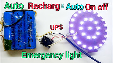 How To Make Automatic Emergency Light | Automatic charger and auto on off led | @TechnoTopics