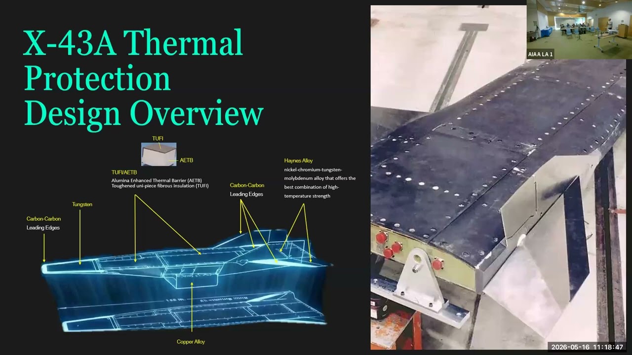 NASA X-43A Hypersonic Vehicle AIAA LA 20260516 - YouTube