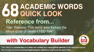 68 Academic Words Quick Look Ref from \\