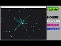 How to create spider cursor effect with pygame | pygame beginner tutorial | spider cursor in python