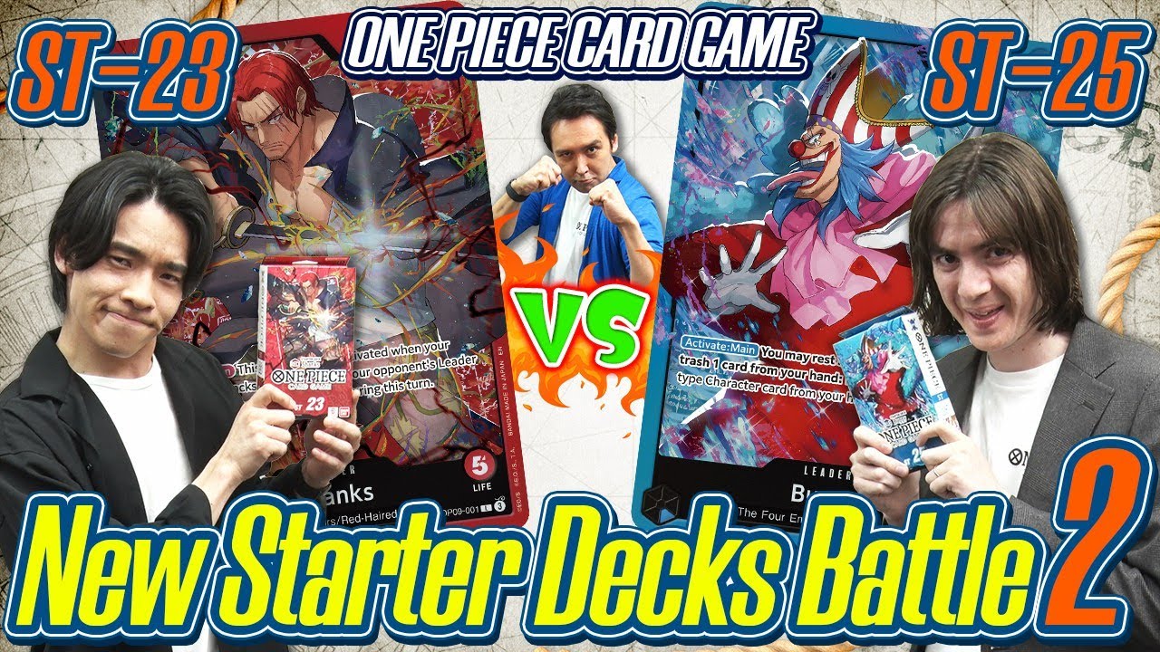 ONE PIECE CARD GAME New Starter Decks Battle 2 [ST-23] and [ ST-25]
