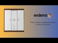 EVDEMO Fulya 4 Kapak 2 Çekmece Gardırop Kurulum Animasyonu