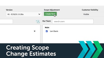Creating A Scope Change Estimate - Trackfront Tutorials