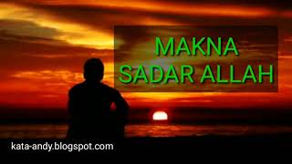 MAKNA SADAR ALLAH - BERIHSAN