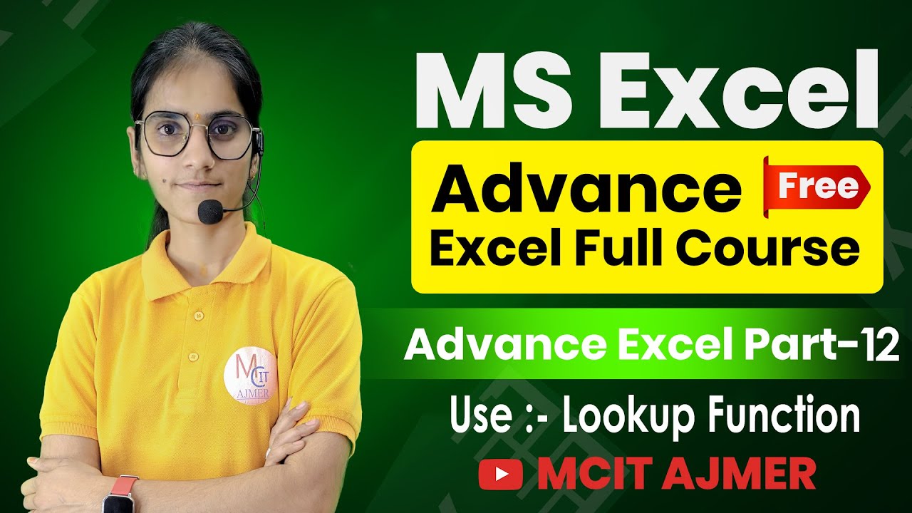 Advanced Excel Full Course 2025 | Excel Tutorial For Beginners in Hindi ...