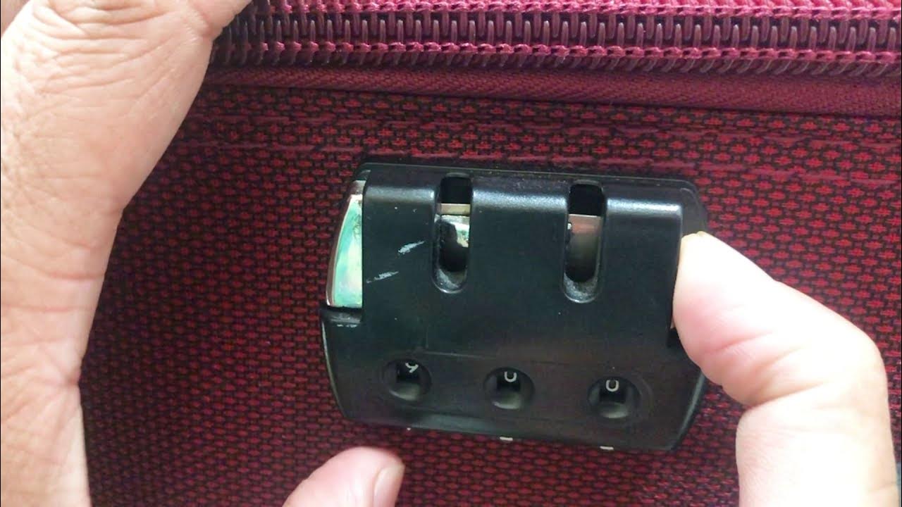 suitcase lock code RESET YouTube