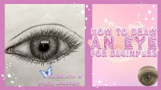 How to draw a realistic eye || Malak arts & crafts academy