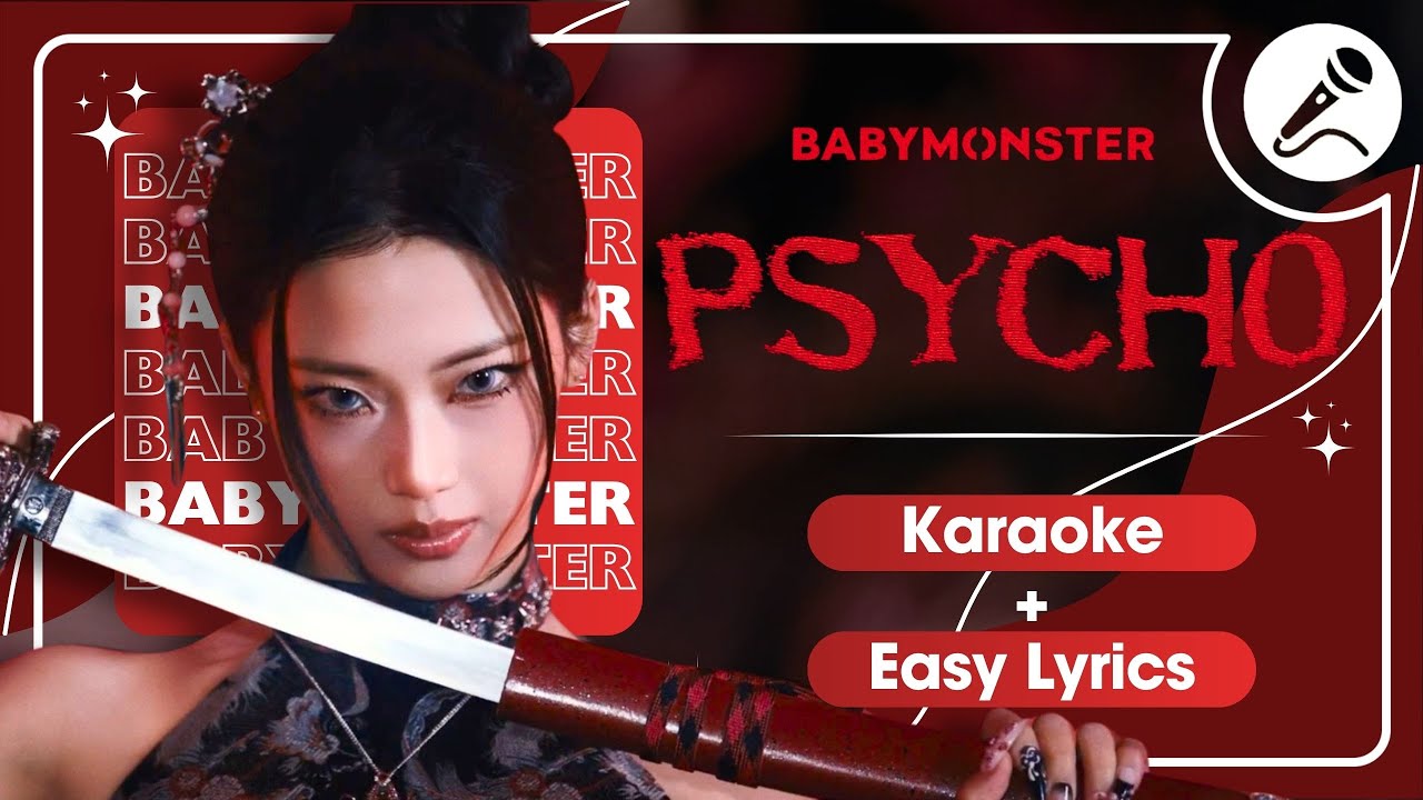 BABYMONSTER - ‘PSYCHO’ Instrumental | Karaoke with Easy Lyrics