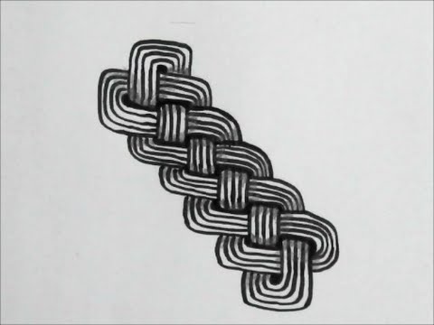 だれでも描ける 線画アート 織物みたいな絵の描き方 ゼンタングル How To Draw Zentangle Youtube