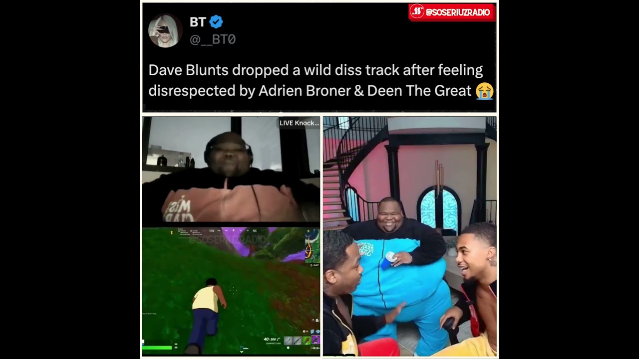 Watch DAVE BLUNTS CLAPS BACK AT ADRIEN BRONER AND DEEN THE GREAT AFTER LIVE STREAM DISRESPECT! on YouTube Watch DAVE BLUNTS CLAPS BACK AT ADRIEN BRONER AND DEEN THE GREAT AFTER LIVE STREAM DISRESPECT! on YouTube
