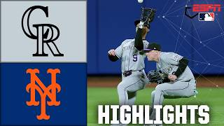 Colorado Rockies vs. New York Mets | Full Game Highlights | ESPN MLB