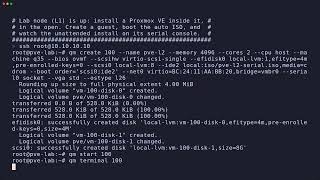 Install Proxmox VE in a VM (nested PVE)