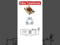 Pulse transformer construction and application circuit