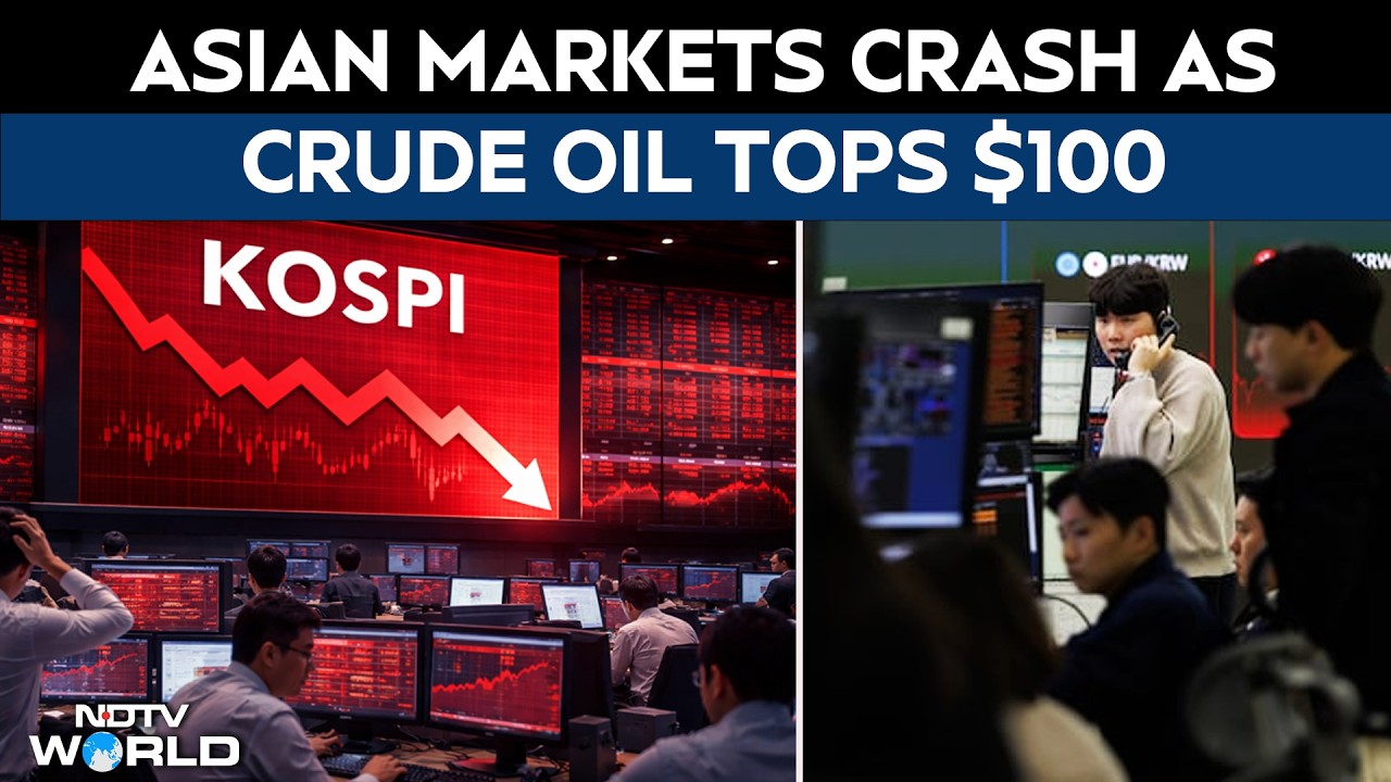 Global Markets Crash | Japan's Nikkei, South Korea's KOSPI Plunge By ...
