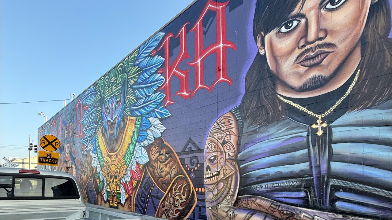 Rey Mysterio/Dominik Mysterio Lucha Libre Mural in San Diego - YouTube