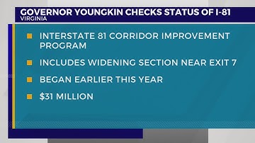 Gov. Youngkin meets with VDOT about I-81 widening