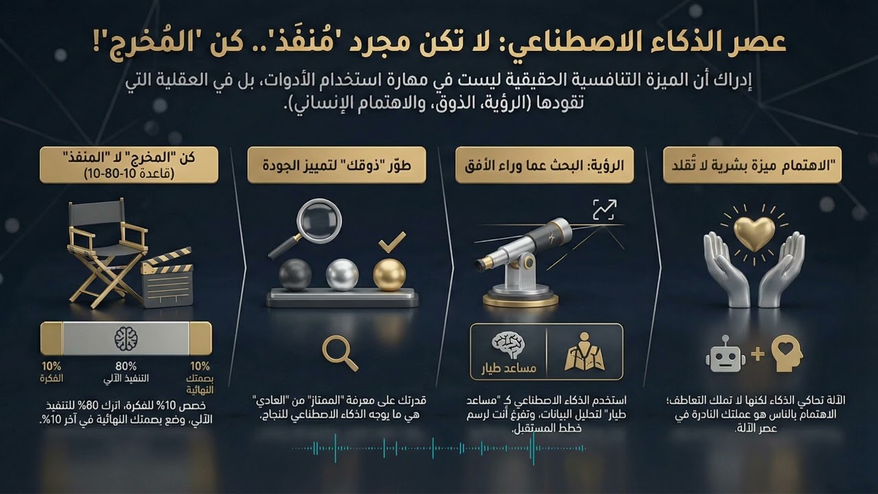 الذكاء الاصطناعي: فن القيادة الإبداعية لا تطبيق الأوامر 🤖