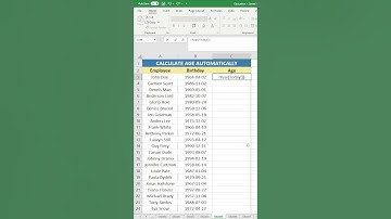 How To Calculate Age Automatically In Excel